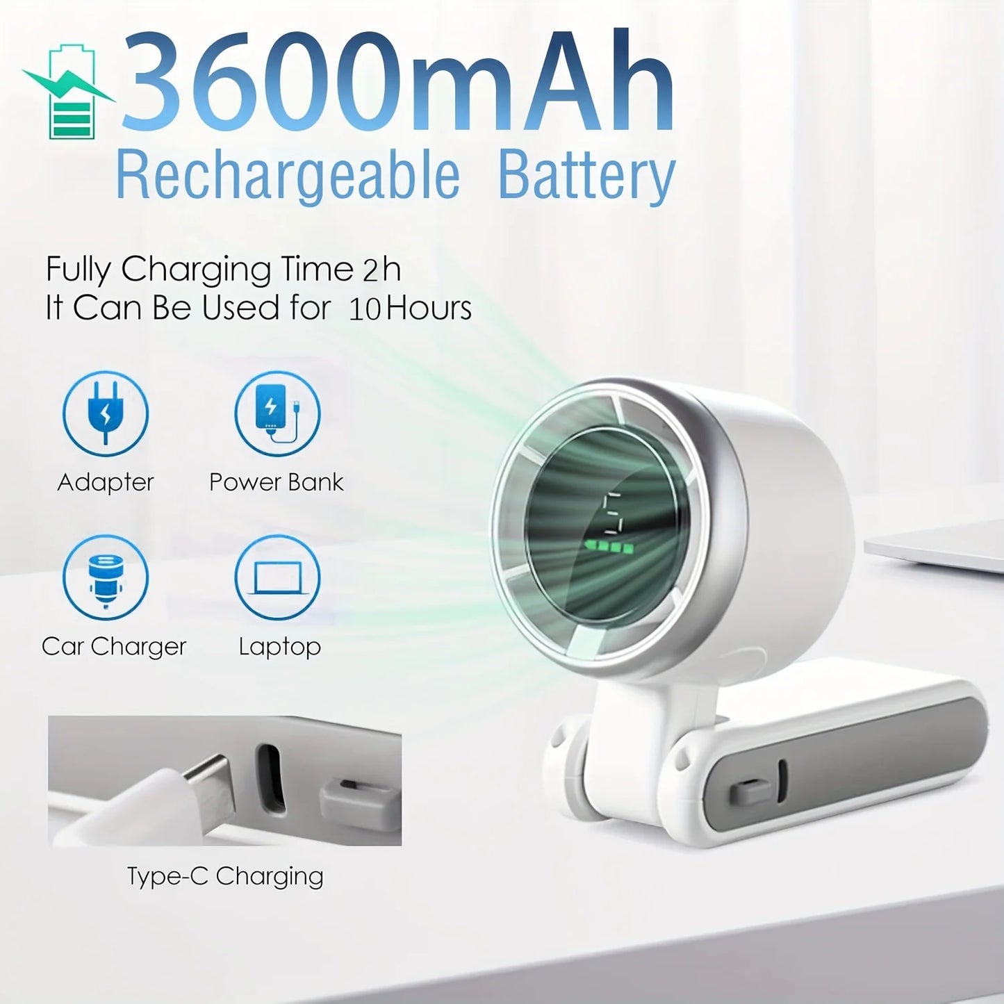 TornadoClip Ultra™ - Portable Mini Fan